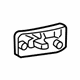 GM 15053105 Handle, Outside, Green, Rear Driver Side