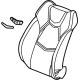 GM 84744584 Seat Back Cover, Black, Front Driver Side