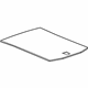 GM 22944191 Floor Cover, Black Diamon, Rear