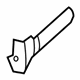 GM 19120549 Rear Molding, Outer Driver Side