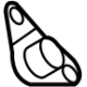 GM 84922371 Muffler & Pipe Insulator, Rear
