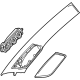 GM 84754814 Windshield Pillar Trim, Jet Black, Driver Side