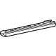 GM 84325492 Track Cover, Black, Front Driver Side