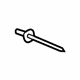 GM 11609838 Lower Bracket Rivet, Stainless Steel