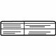 GM 22923740 A/C Label