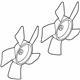 GM 19316317 Fan Blade, Driver Side