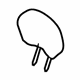 GM 89043341 Headrest Pad