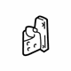 GM 22716440 Upper Hinge, Rear Passenger Side