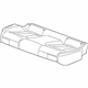 GM 26219136 Cushion Cover, Rear