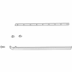 GM 15250122 Rocker Molding, Black, Driver Side