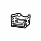 GM 88898944 Upper Hinge, Rear Passenger Side