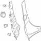 GM 25796025 Quarter Pillar Trim, Front Passenger Side