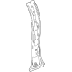 GM 84785395 Inner Center Pillar, Driver Side