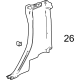 GM 84873459 Lower Pillar Trim, Driver Side