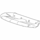 GM 23461373 Seat Cushion Pad, Rear