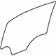 GM 25785034 Door Glass, Rear Passenger Side