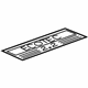 GM 12577472 Info Label