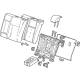 GM 42390322 Seat Back Assembly, Titanium, Rear