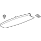 GM 84445037 Upper Gate Trim, Black, Rear