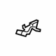 GM 13294190 Seat Back Frame Bracket, Front