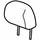 GM 22839025 Headrest, Front