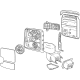 GM 84994412 Mirror Assembly, Black, Rear Passenger Side