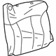 GM 19151344 Seat Back Cover, Gray, Passenger Side