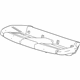 GM 84243347 Seat Cushion Pad, Rear