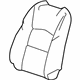 GM 84777641 Seat Back Cover, Front Driver Side