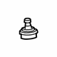 GM 19133638 Upper Ball Joint, Front