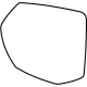 GM 84315163 Mirror Glass, Rear Driver Side