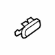 GM 20951246 Windshield Pillar Trim Cap, Opel Gray