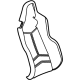 GM 84828525 Seat Back Cover, Gray, Passenger Side