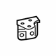 GM 39077424 Upper Bracket, Front Driver Side