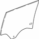 GM 84635345 Door Glass, Rear Driver Side