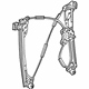 GM 23118066 Window Regulator, Front Passenger Side