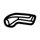 GM 84754019 Adjust Handle, Black, Passenger Side