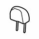 GM 96839544 Headrest, Titanium