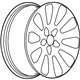 GM 13351762 Wheel, Alloy, Rear