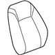 GM 39156885 Seat Back Cover, Beige