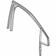 GM 84852430 Run Weatherstrip, Front Driver Side
