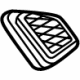 GM 42488467 Defroster Grille, Driver Side