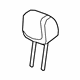 GM 84747917 Headrest, Black