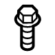 GM 11602875 Bumper Cover Upper Bolt
