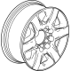 GM 84742715 Wheel, Alloy, Rear