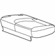 GM 22761091 Cushion Cover, Black, Rear