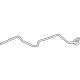 GM 84139346 Washer Hose, Rear
