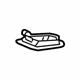 GM 23207342 Hook, Gray, Rear