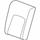 GM 39138772 Seat Back Cover, Black, Passenger Side