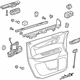 GM 23208605 Door Trim Panel, Front Driver Side